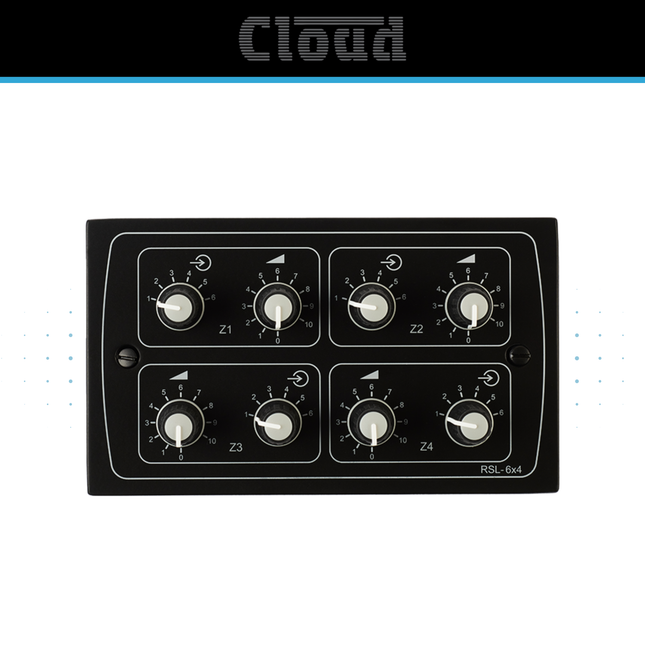 Cloud RSL-6x4 4-Zone Remote Source and Volume Controller – Black or White