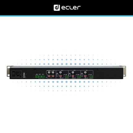 Ecler SAMI 402 19" Rack Mount Installation Audio Mixer