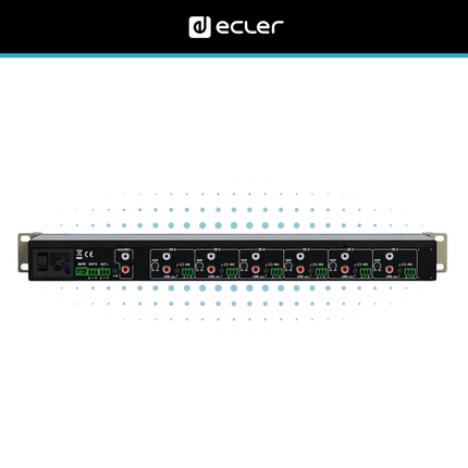 Ecler SAMI-702BT 7 Channel 19" Inch Rack Mixer with Bluetooth