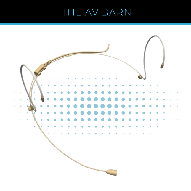 Wireless Headset Microphone for Beltpack Systems Black or Flesh