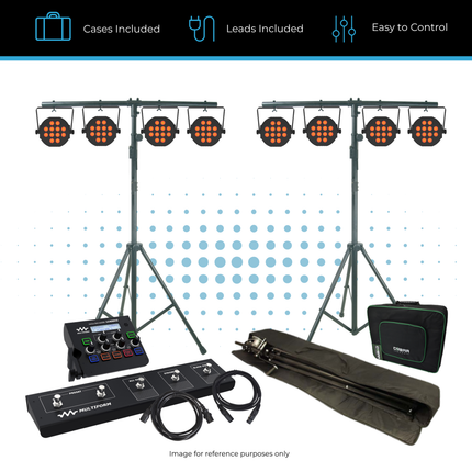 Portable LED Stage Lighting Kit with Compact Control