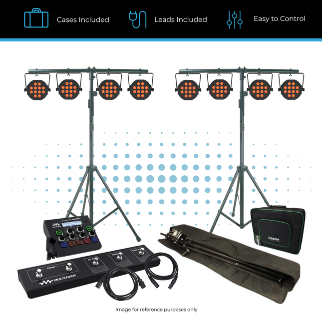 Portable LED Stage Lighting Kit with Compact Control