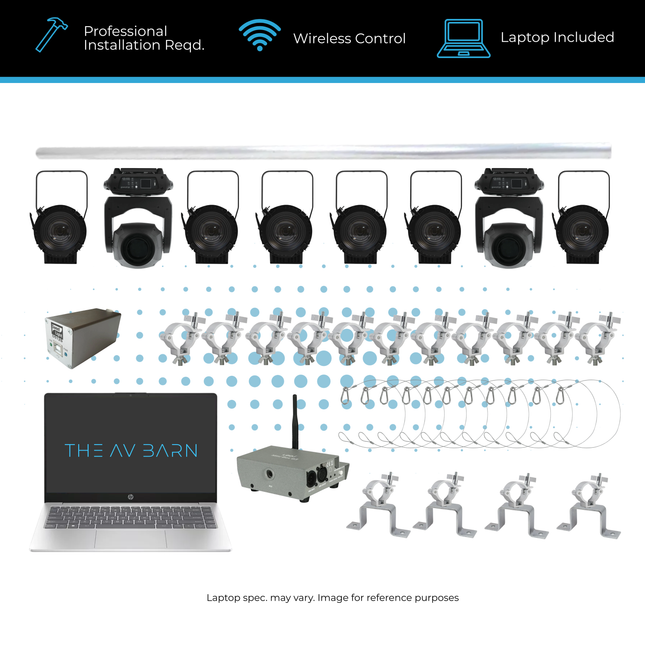Intelligent LED Stage Lighting Kit for Installation