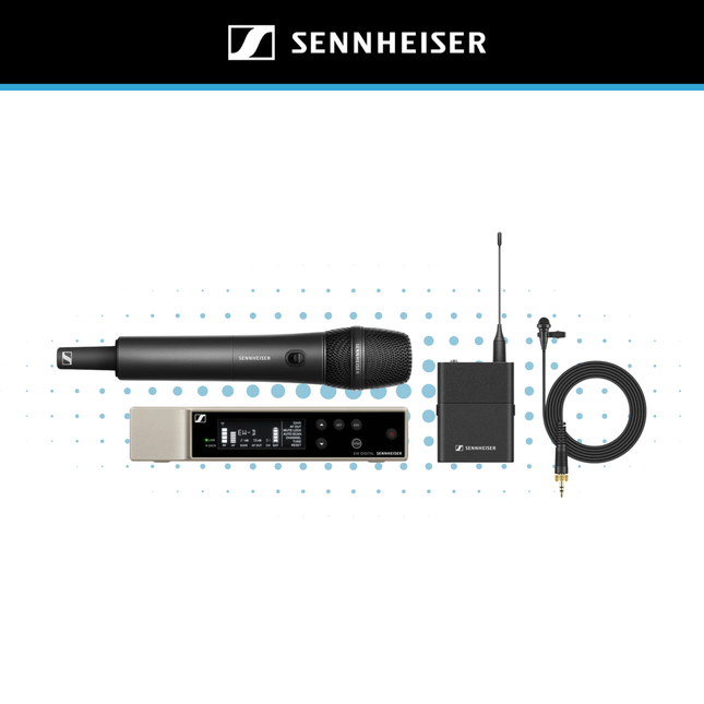 Sennheiser EW-D ME2/835-S Wireless Handheld and Lavalier Microphone System