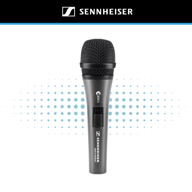 Sennheiser e835S Dynamic Cardioid Vocal Microphone with Switch