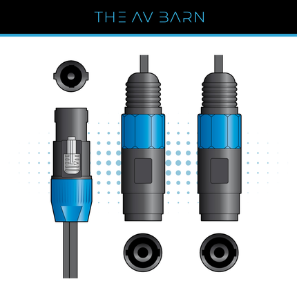 Speaker Splitter Lead Speaker Plug to 2 x Speaker Sockets