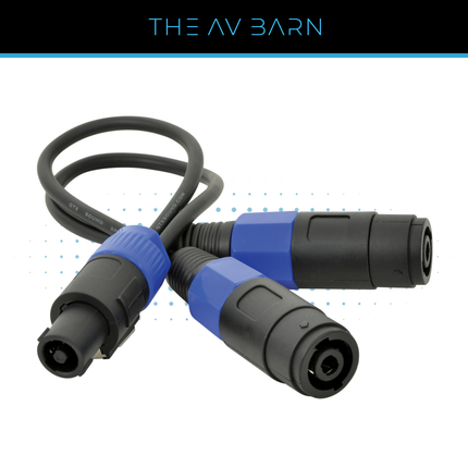 Speaker Splitter Lead Speaker Plug to 2 x Speaker Sockets