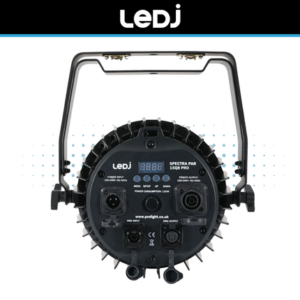 LEDJ Spectra Par 15Q8 PRO IP65 RGBW LED Par