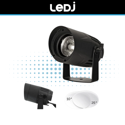 LEDJ Spectra Spot 40 With Interchangeable Lenses - Various Colour Options