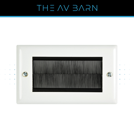 Double Gang Brush Wallplate