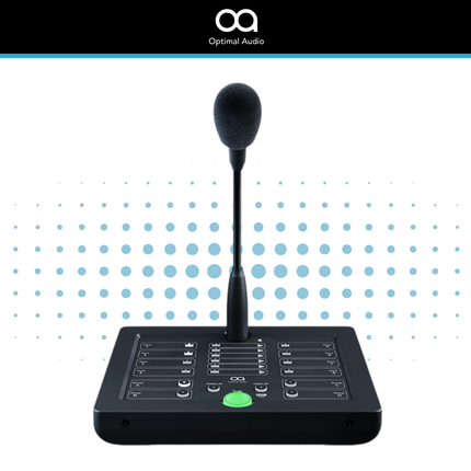 Optimal Audio Talk 8 Digital Paging Station for Multi-Zone Systems