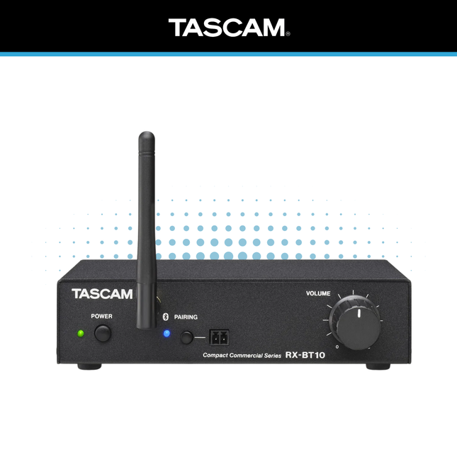 Tascam RX-BT10 Professional Bluetooth Audio Receiver