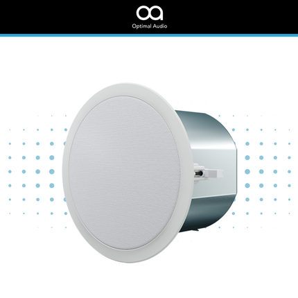 Optimal Audio Hybrid Speaker Background Music System - 4 Zone | 4x 5" Wall & 3x6" Ceiling Speakers