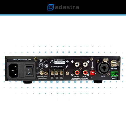 Adastra UX120 100V Mixer Amplifier