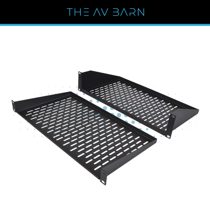 19” Vented Rack Shelf – 1U & 2U