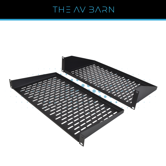 19” Vented Rack Shelf – 1U & 2U