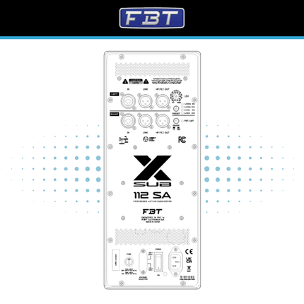 FBT X-SUB 112SA 12" Active Subwoofer