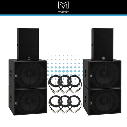 Martin Audio XP15 & XP118 Active Speaker Kit