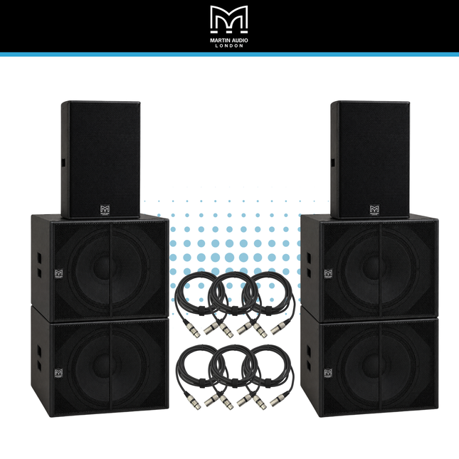 Martin Audio XP15 & XP118 Active Speaker Kit