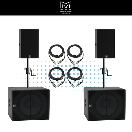 Martin Audio XP112 & XP118 Active Speaker Kit