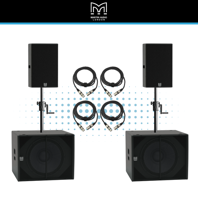 Martin Audio XP112 & XP118 Active Speaker Kit
