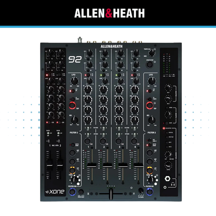 Allen and Heath Xone 92 Professional 6 Channel Analogue Club DJ Mixer