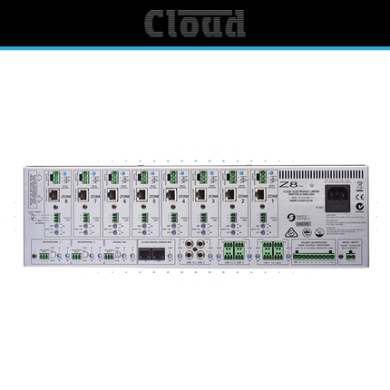 Cloud Eight-Zone Industrial Audio System with Paging & Centralised Volume Control