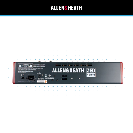 Allen & Heath ZED-16FX 16-Channel Analogue Mixer with USB + FX