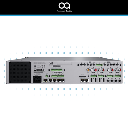 Optimal Audio Hybrid Speaker Background Music System - 4 Zone | 4x 5" Wall & 3x6" Ceiling Speakers