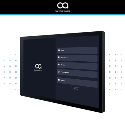 Optimal Audio ZonePad 8 Eight-Zone Touchscreen Wall Controller