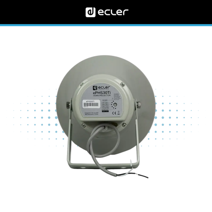 Ecler ePHS30Ti 30W Outdoor Horn Loudspeaker with 70/100V Transformer IP66