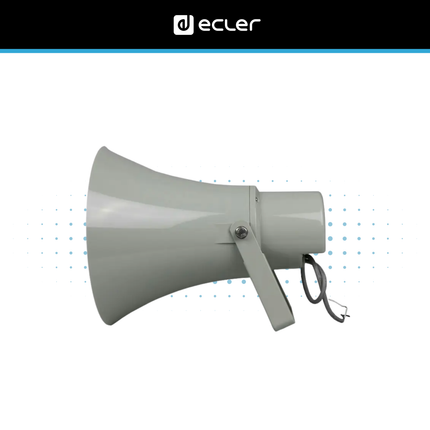 Ecler ePHS30Ti 30W Outdoor Horn Loudspeaker with 70/100V Transformer IP66