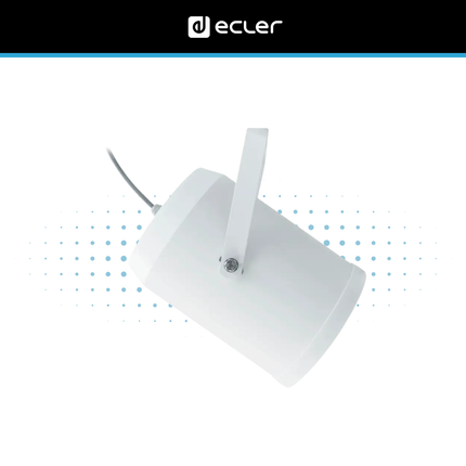 Ecler ePRS20Ti 20W Outdoor Sound Projector with 70/100V Transformer IP55