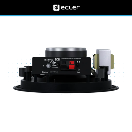 Ecler IC8i 8-Inch 2-Way Ceiling Speaker with 70/100V Transformer (pair)