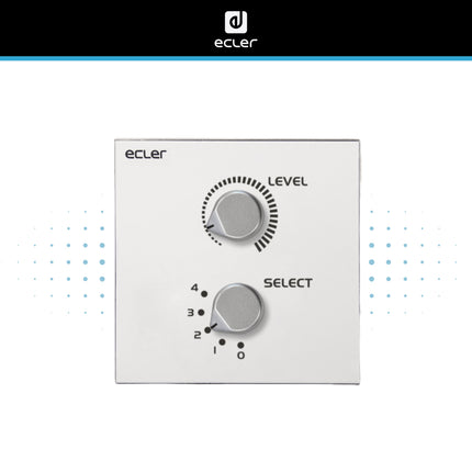 Ecler WPaVOL-SR Wall Volume & Source Controller
